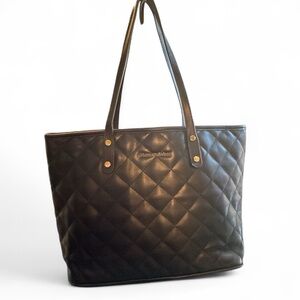 Montana West Black Quilted Tote Bag